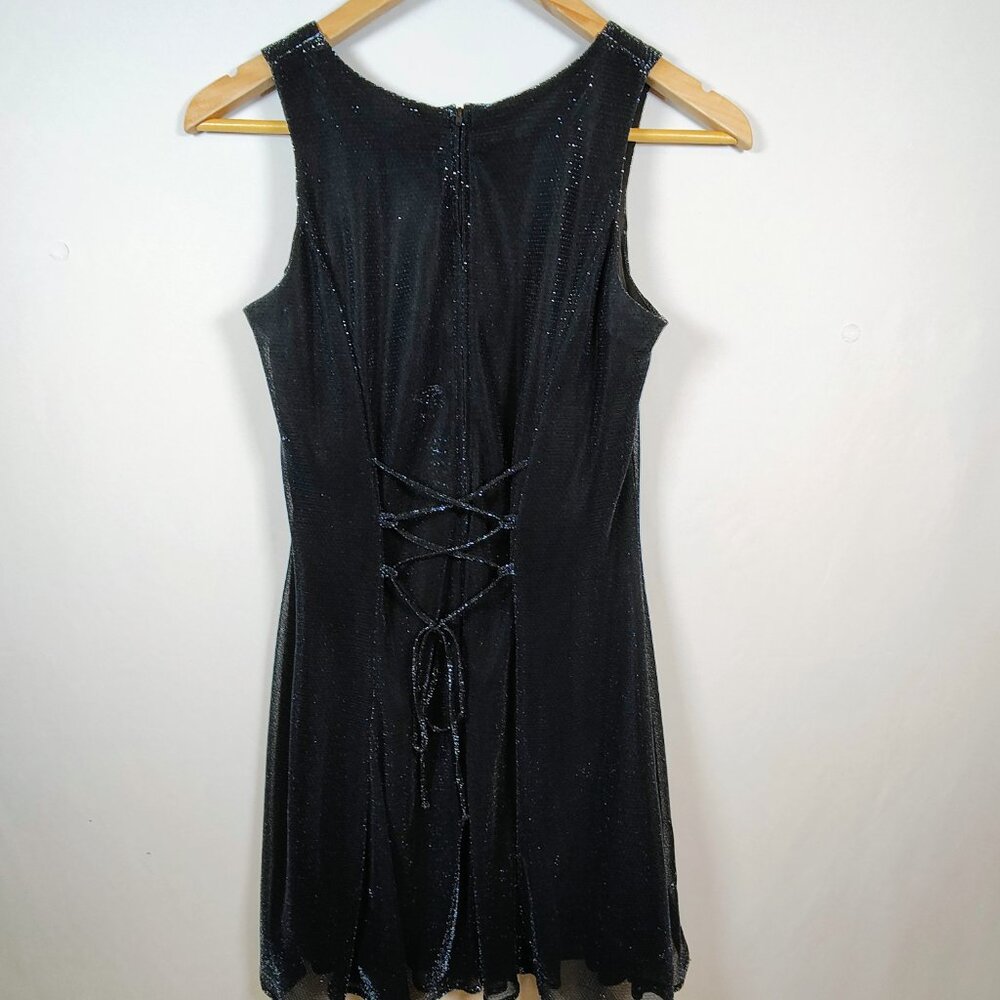 Be Smart Mini Dress Women's Size 5/6 Shimmering Sleeveless‎ Cocktail Dress - Picture 3 of 14